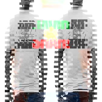 Javidhah イラン国旗 ペルシャパフラヴィー ライオンと太陽 メンズTシャツ バックプリント - Kawaiitshirt