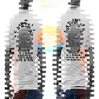 Je Me Repose Juste Les Yeux Rigoloieste Paresseux T-shirt imprimé au dos - Cadeauxyz