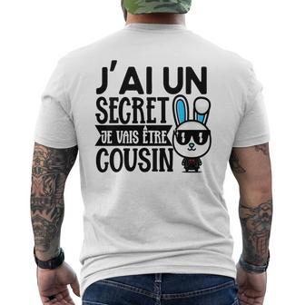 Jeais Être Cousin Cadeau Annonce Grossesse Bientôt Cousin T-shirt imprimé au dos - Cadeauxyz