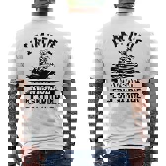 Jetski Jetskiing I Am The Awesome Jet Ski Rider Tank Top Men's Back Print T-Shirt | Mazezy