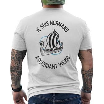 Jeuis Normand Ascendantiking Normandie Cadeau Humour T-shirt imprimé au dos - Cadeauxyz