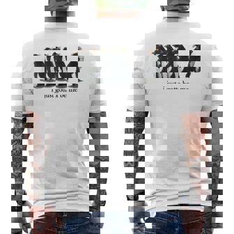 I Just Gotta Be Me Rockhopper Penguin Saying Quote Men's T-shirt Back Print | Seseable UK