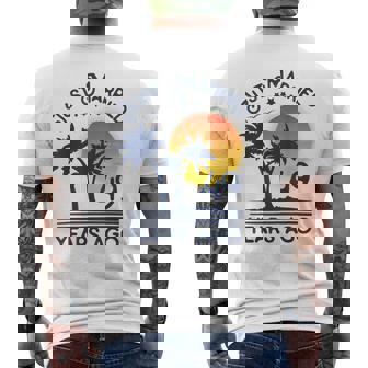 Just Married 49 Years Ago 49Th Wedding Anniversary Party Men's T-shirt Back Print - Thegiftio