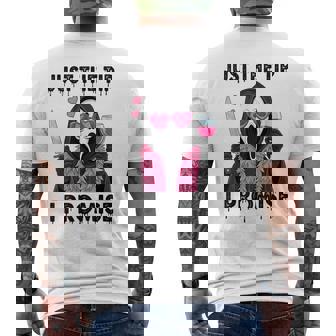 Just The Tip I Promise Horror Men's T-shirt Back Print - Monsterry