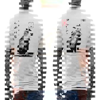 Kawaii Capybara Anime Japanese Streetwear Capybara Men's T-shirt Back Print - Thegiftio