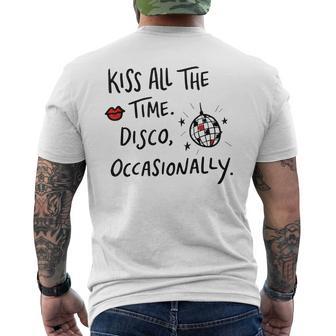 Kiss All The Time Disco Occasionally Men's T-shirt Back Print - Thegiftio UK