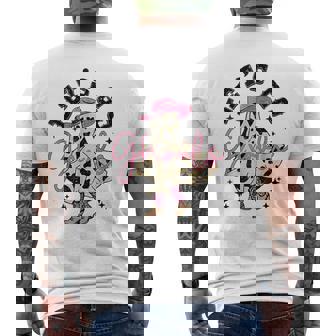 Let's Go Ghouls Ghost Cowgirl Western Halloween Men's T-shirt Back Print | Seseable UK