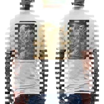 Licorne Adulte Nuit Lune Nuit Graphiqueintage Galaxy T-shirt imprimé au dos - Cadeauxyz