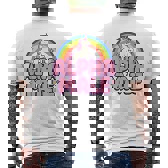 Licorne Mâle Alpha Amusante T-shirt imprimé au dos - Cadeauxyz