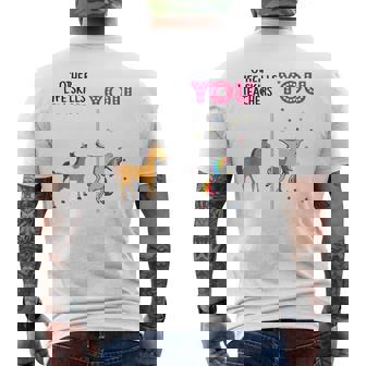 Life Skills Teacher Unicorn Tank Top Men's Back Print T-Shirt | Mazezy