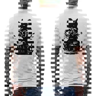 Lire Livre Chat Amoureux De Café Lecture Chat T-shirt imprimé au dos - Cadeauxyz