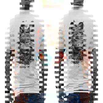 Lobo Poderoso Yaliente Gran Lobo Camiseta Hombre Estampado Espalda - Regaloses