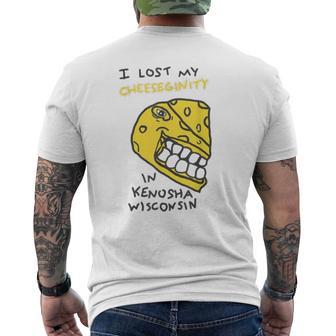 I Lost My Cheeseginity In Kenosha Wisconsin Men's T-shirt Back Print - Thegiftio