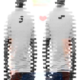 I Love Ambient Dub I Heart Ambient Dub Premium Men's Back Print T-Shirt | Mazezy