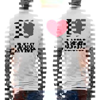 I Love Bangkok バンコクが大好き メンズTシャツ バックプリント - Kawaiitshirt