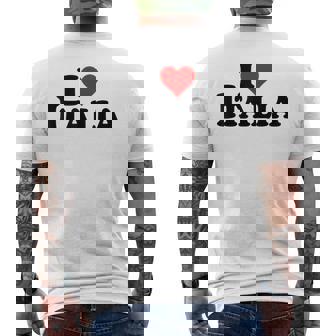 I Love Heart Italia Italia Italia Cultura Italiana Camiseta Hombre Estampado Espalda - Regaloses