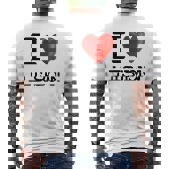 I Love Lisbonouvenir Tourist Heart Camiseta Hombre Estampado Espalda - Regaloses
