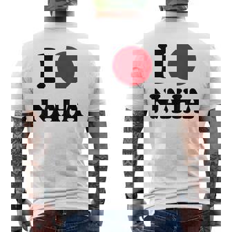 I Love Naha 那覇大好き メンズTシャツ バックプリント - Kawaiitshirt