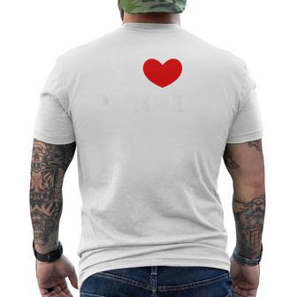 I Love Purple I Heart Purple Men's T-shirt Back Print - Thegiftio UK