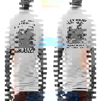 I Love Seeing Big Naturals Mountain Men's T-shirt Back Print - Monsterry