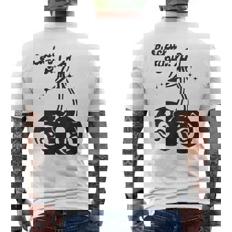 Lucky You Cherry 8 Ball Men's T-shirt Back Print - Thegiftio