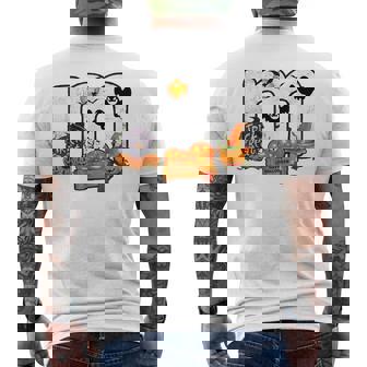 M Chocolate Candy Halloween Team Costume Party Men's T-shirt Back Print | Mazezy