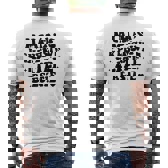 Mama's Little Expensive Bestie Mommy And Me Matching Men's T-shirt Back Print - Monsterry