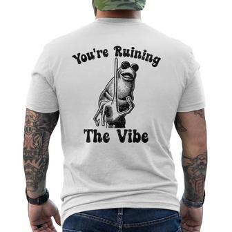 Marcus The Worm You're Ruining The Vibe Men's T-shirt Back Print - Thegiftio UK
