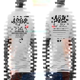 Marraine En Cours 2026 Annonce Grossesse 1Er Enfant T-shirt imprimé au dos - Cadeauxyz