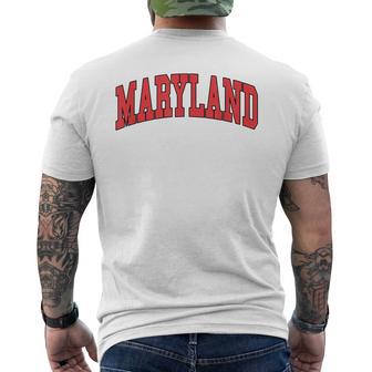 Maryland Throwback Classic Men's T-shirt Back Print - Thegiftio UK