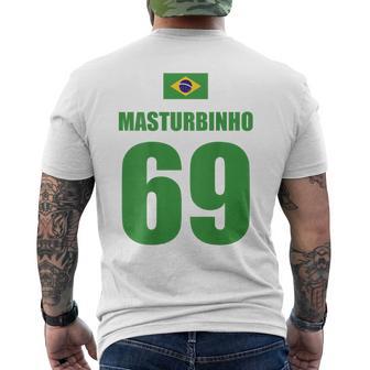 Masturbinhoauftrikot Brasile Nomi Calcio Festa Festa T-shirt da uomo con stampa posteriore - Novitaregali