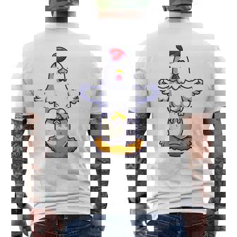 Meditación De Pollo Mejor Retroimpresión De Yoga Camiseta Hombre Estampado Espalda - Regaloses