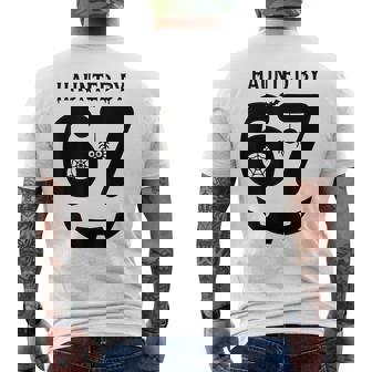 Meme 6 7 Italian Brainrot Halloween Costume Haunted By 67 Men's T-shirt Back Print | Mazezy