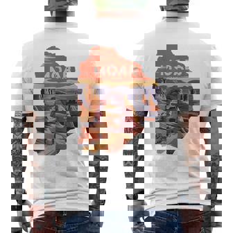 Moab Utah Arches National Park Adventure Men's Back Print T-Shirt | Mazezy