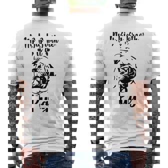 Mon Grand Frère Est Un Carlin Mignon Grand Frère Carlin Bébé T-shirt imprimé au dos - Cadeauxyz