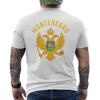Montenegro Pride Montenegrin Flag Roots Heritage Men's T-shirt Back Print - Thegiftio UK