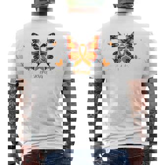 Multiple Sclerosis Awareness Family Support Ms Awareness Men's T-shirt Back Print - Monsterry