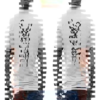 Musique Rock La Main Du Rocker Rocker T-shirt imprimé au dos - Cadeauxyz