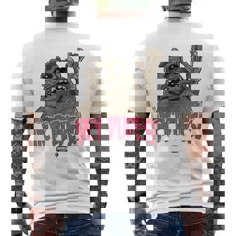 Nab1804 -Adults Grey Cartoon Animal Retro Small Call Me Chet Weird Chet Men's T-shirt Back Print | Mazezy