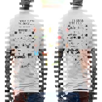 Niños Tipos De Insectos Insectos Identificación Ciencia Camiseta Hombre Estampado Espalda - Regaloses