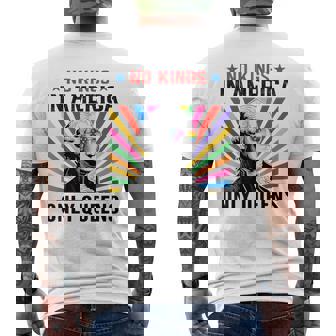 No Kings In America Only Queens Queer Ally Gay Pride Men's T-shirt Back Print - Monsterry