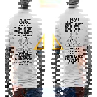 I Have No Life Arquitecto Estudiante Divertido Arquitectura Gráfico Manga Larga Camiseta Hombre Estampado Espalda - Regaloses