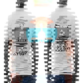 What If Im Not Silly Enough Goose Silly Goose Birthday Men's T-shirt Back Print | Mazezy