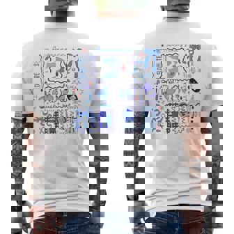 In November We Wear Blue Diabetes Awareness Fight Hope Cure Men's T-shirt Back Print - Monsterry