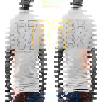 In My Number 87 Era Vintage Retro Men's T-shirt Back Print | Seseable UK