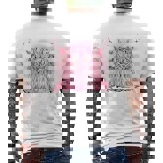 In October We Wear Pink Witch Breast Cancer Awareness Pink Men's T-shirt Back Print | Mazezy