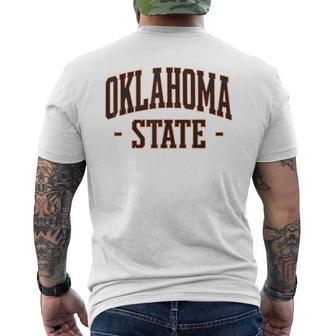 Oklahoma State Pride Classic Oklahoma Vintage Men's T-shirt Back Print | Mazezy