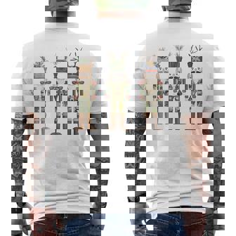 Old Camo Camouflage Nutcrackers Hunting Season Christmas Men's T-shirt Back Print - Monsterry