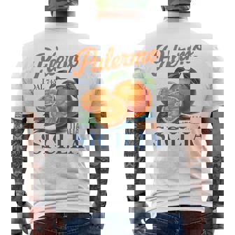 Palermo Sicilia Citrus Fruit Vintage Sicily Italy Travel Men's T-shirt Back Print | Seseable UK