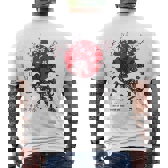 Panneau Animal Du Nouvel An Lunaire Chinois 2026 Année Du Cheval De Feu T-shirt imprimé au dos - Cadeauxyz